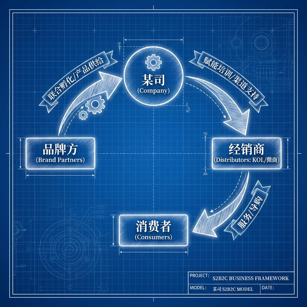 某司 S2B2C 业务模式图