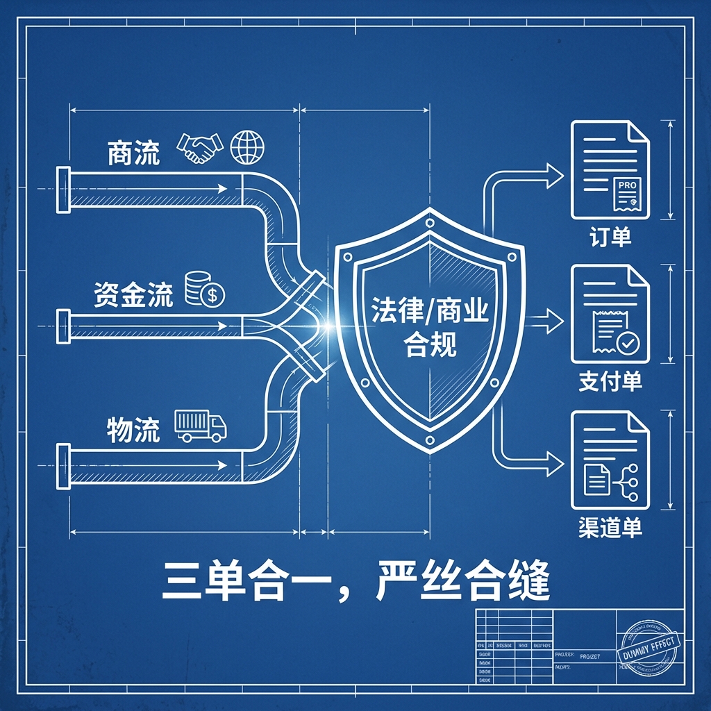 “三流合一”业务合规流程图